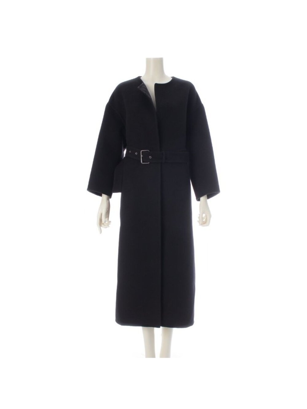 Dior Wool Silk Oblique Coat Black 36